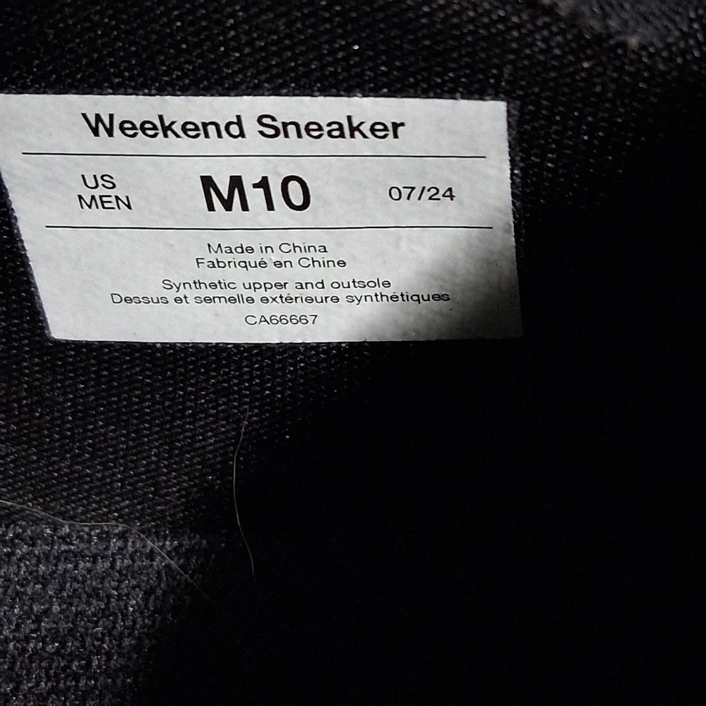 Vessi Mens Weekend Sneakers Asphalt Black Knit Low Top Shoes Size 10 WORN ONCE!